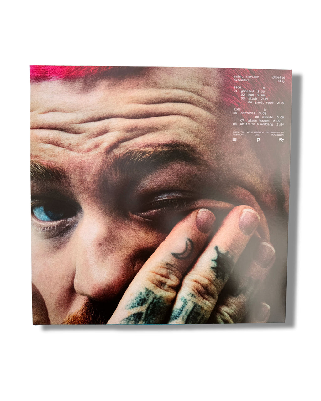 Saint Harison ghosted ep vinyl back cover